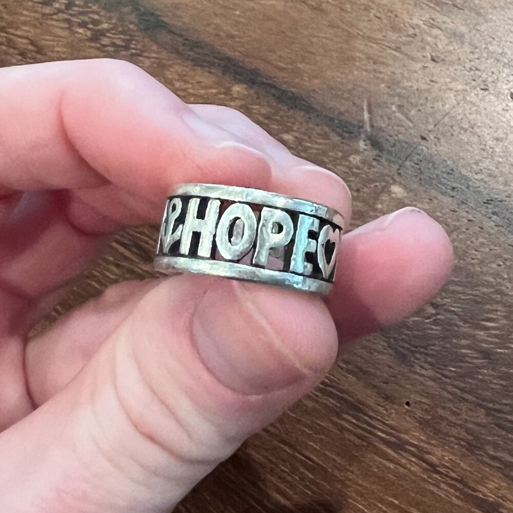 James Avery Faith Hope Love Ring Size 7